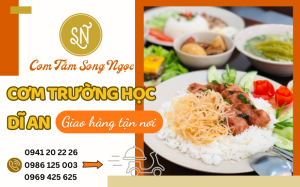 Cơm trường học Dĩ An, Giao hàng tận nơi