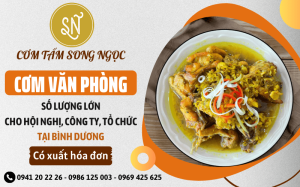 Cơm văn phòng số lượng lớn cho hội nghị, công ty, tổ chức có xuất hóa đơn tại Bình Dương