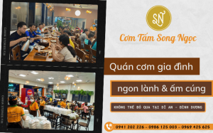 Quán cơm gia đình ngon cực hút khách tại Dĩ An, Bình Dương - Cơm Tấm Song Ngọc